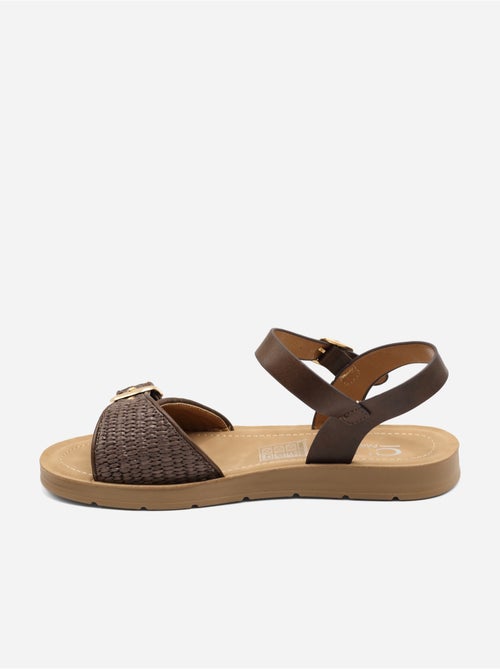 Platte sandalen met gesp - Kiabi Platte sandalen met gesp - Kiabi
