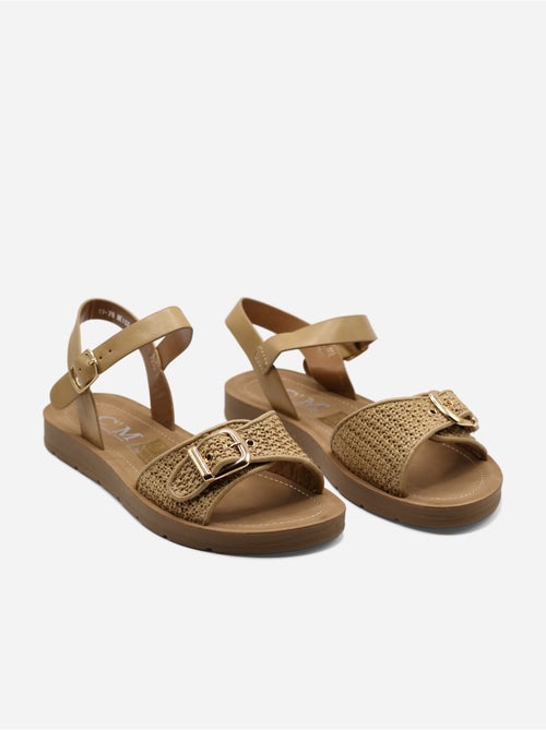 Platte sandalen met gesp - Kiabi Platte sandalen met gesp - Kiabi