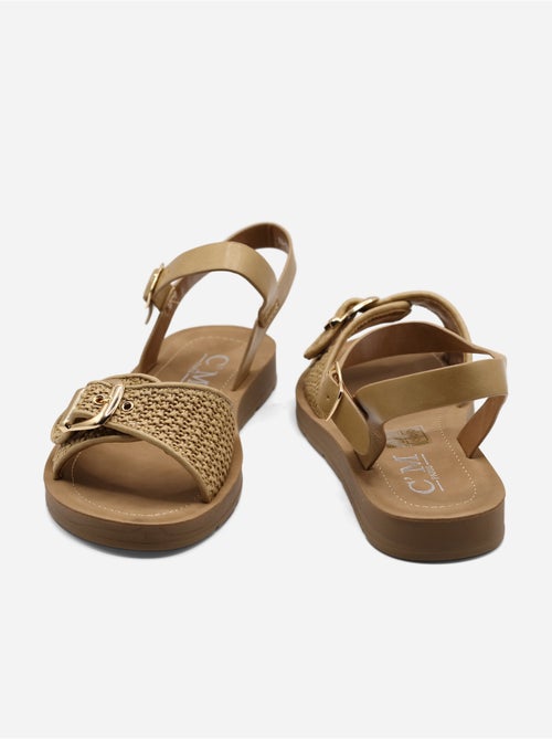Platte sandalen met gesp - Kiabi Platte sandalen met gesp - Kiabi