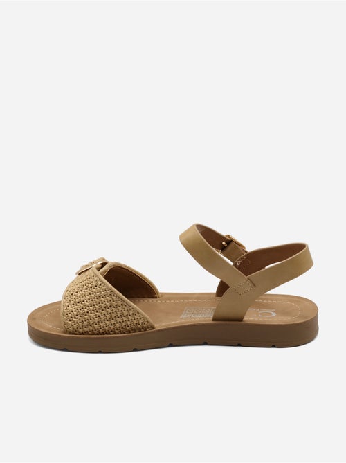 Platte sandalen met gesp - Kiabi Platte sandalen met gesp - Kiabi