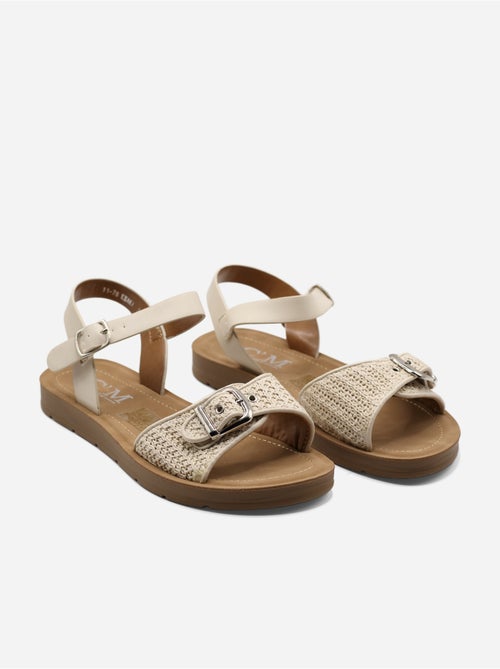 Platte sandalen met gesp - Kiabi Platte sandalen met gesp - Kiabi