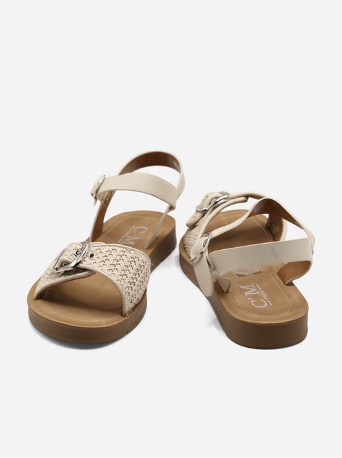 Platte sandalen met gesp - Kiabi Platte sandalen met gesp - Kiabi