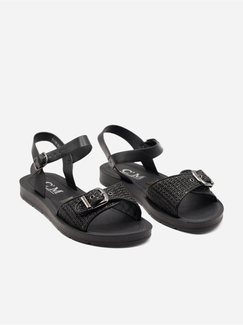 Platte sandalen met gesp - Kiabi Platte sandalen met gesp - Kiabi