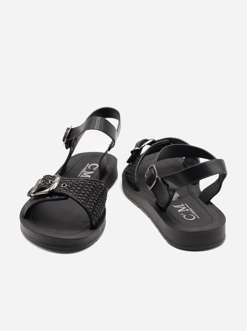 Platte sandalen met gesp - Kiabi Platte sandalen met gesp - Kiabi