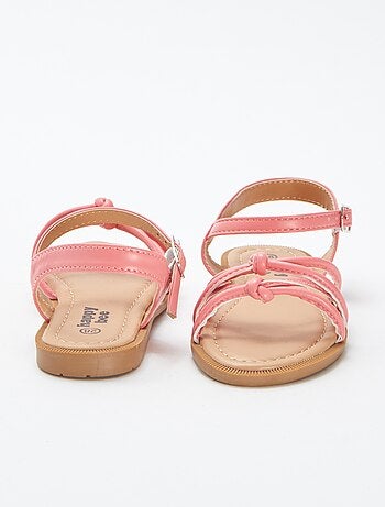 Platte sandalen met gevlochten bandjes