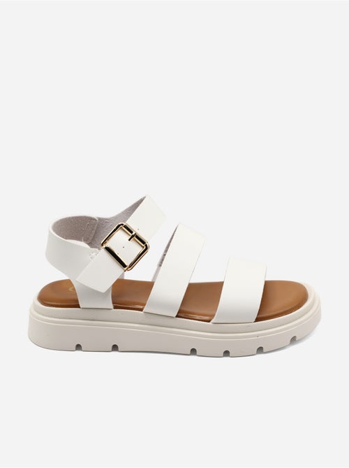 Platte sandalen met meerdere bandjes - Kiabi Platte sandalen met meerdere bandjes - Kiabi