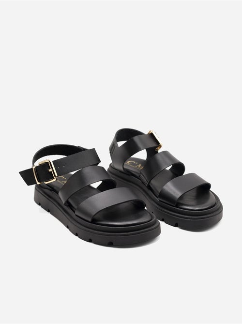 Platte sandalen met meerdere bandjes - Kiabi Platte sandalen met meerdere bandjes - Kiabi