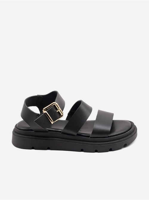Platte sandalen met meerdere bandjes - Kiabi Platte sandalen met meerdere bandjes - Kiabi