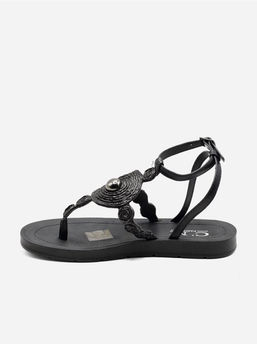 Platte sandalen met parelversieringen - Kiabi Platte sandalen met parelversieringen - Kiabi