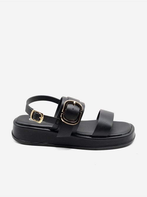 Platte sandalen met plateauzool - Kiabi Platte sandalen met plateauzool - Kiabi