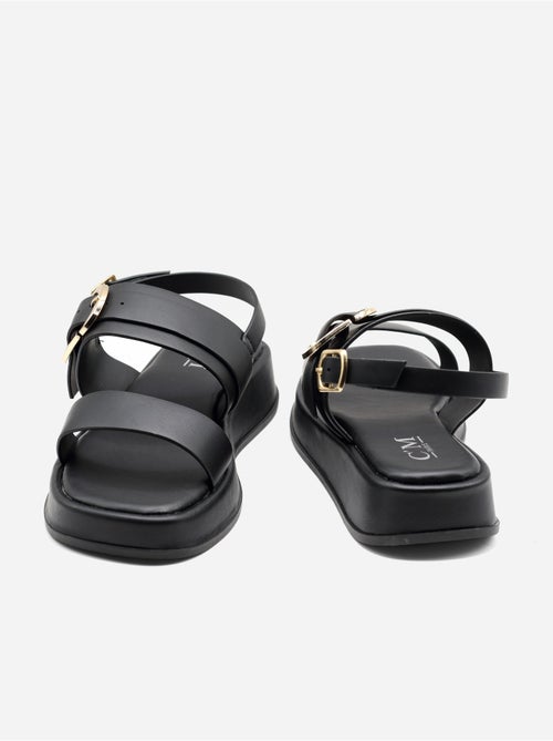 Platte sandalen met plateauzool - Kiabi Platte sandalen met plateauzool - Kiabi