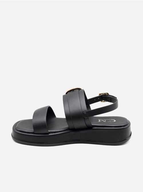 Platte sandalen met plateauzool - Kiabi Platte sandalen met plateauzool - Kiabi