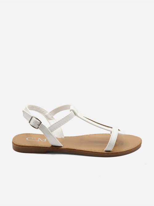 Platte sandalen met riempje en gesp - Kiabi Platte sandalen met riempje en gesp - Kiabi