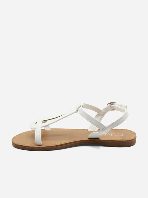 Platte sandalen met riempje en gesp - Kiabi Platte sandalen met riempje en gesp - Kiabi
