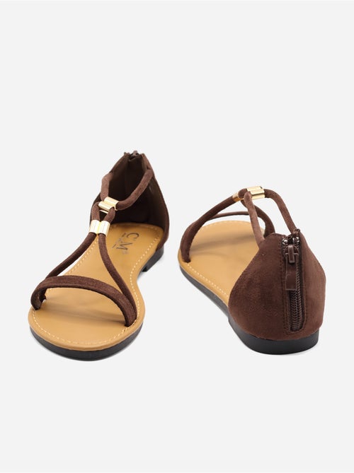 Platte sandalen met rits - Kiabi Platte sandalen met rits - Kiabi