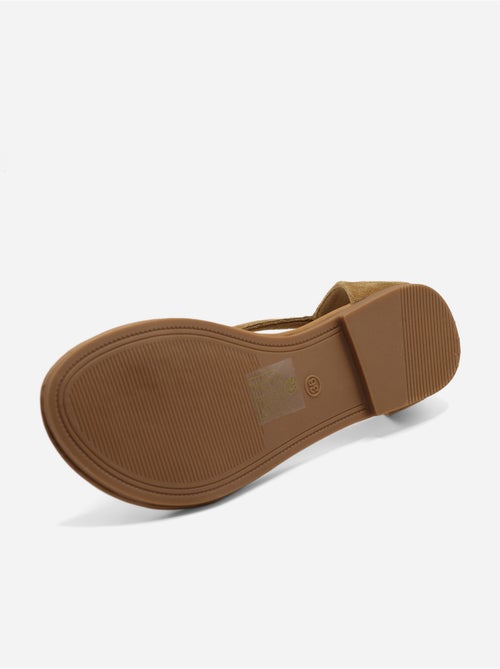 Platte sandalen met rits - Kiabi Platte sandalen met rits - Kiabi