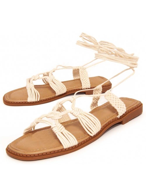 Platte Sandalen Synthetisch Materiaal Montevita - Kiabi Platte Sandalen Synthetisch Materiaal Montevita - Kiabi