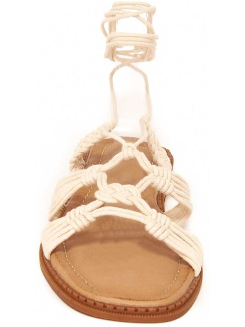 Platte Sandalen Synthetisch Materiaal Montevita Wit - Kiabi