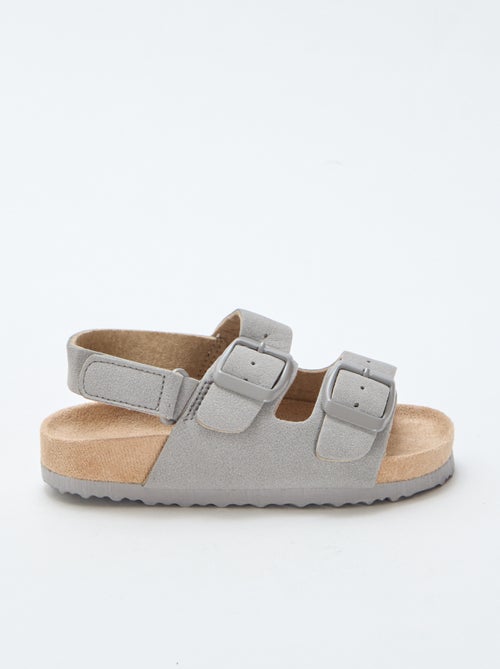 Platte sandalen van suedine - Kiabi