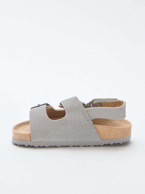 Platte sandalen van suedine - Kiabi