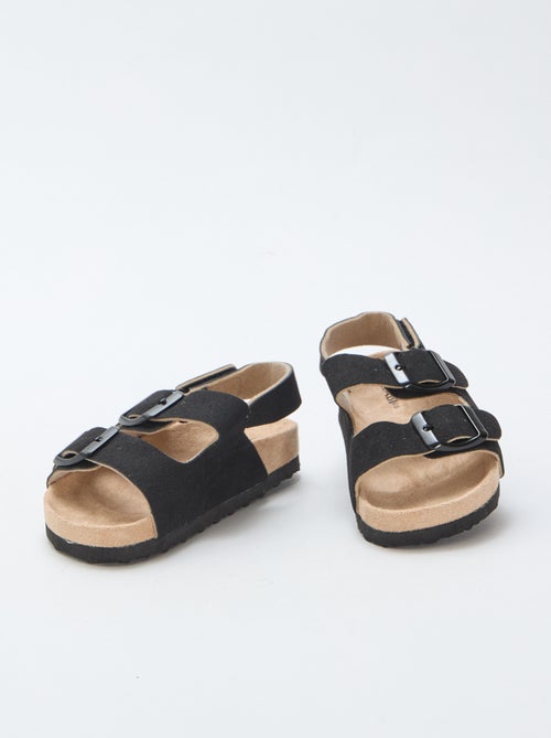 Platte sandalen van suedine - Kiabi