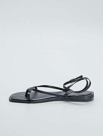Alma EN Pena Groene platte sandalen met strass