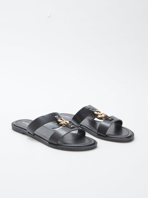 Platte slippers met sieraden - Kiabi