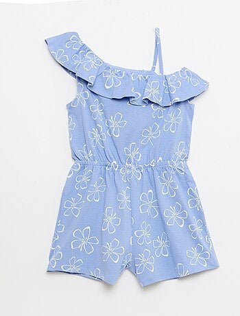 Playsuit met asymmetrische kraag