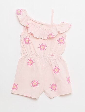 Playsuit met asymmetrische kraag