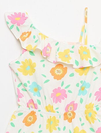 Playsuit met asymmetrische kraag