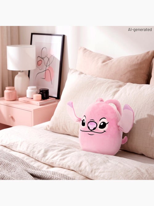 Pluche kussen met stitch-engelmotief, 22 cm, geschikt voor kinderen vanaf 3 jaar. - Kiabi