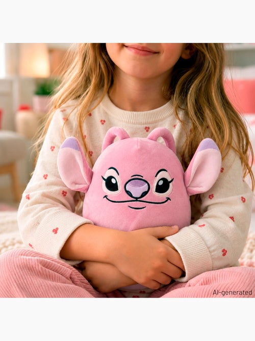 Pluche kussen met stitch-engelmotief, 22 cm, geschikt voor kinderen vanaf 3 jaar. - Kiabi