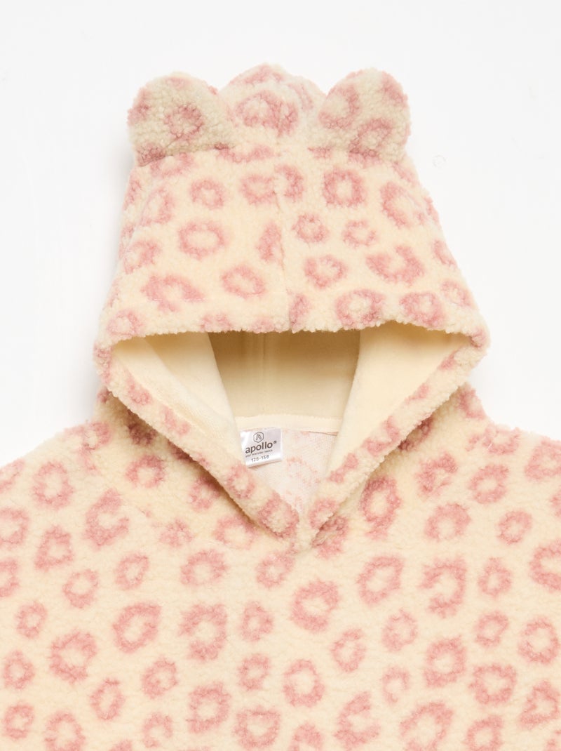 Pluchen hoodies Rose - Kiabi