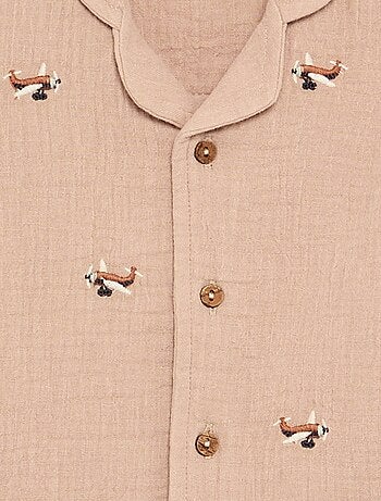 Plumetis blouse van katoengaas