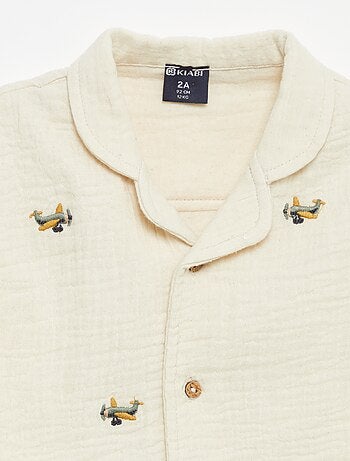 Plumetis blouse van katoengaas