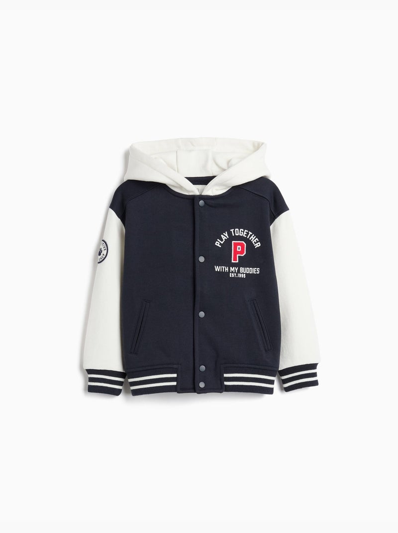 Plush bomber, mo fashion Blauw - Kiabi