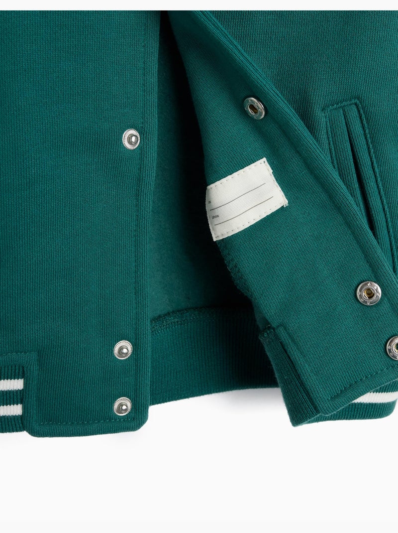 Plush bomber, mo fashion Groen - Kiabi