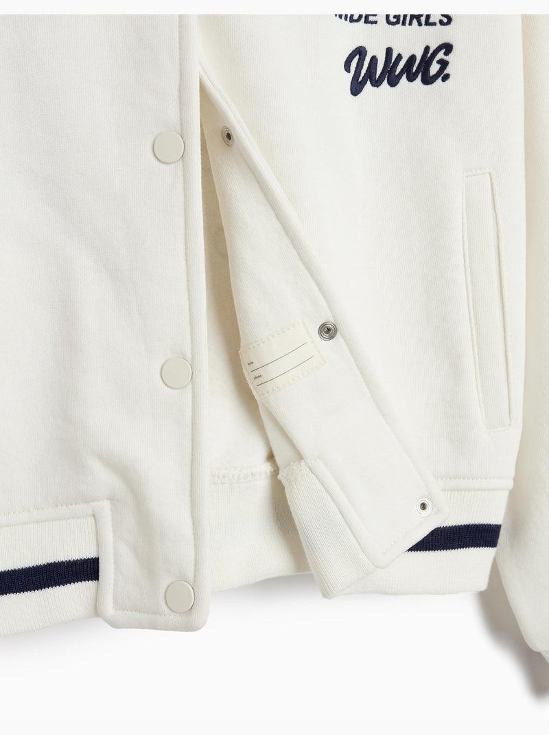 Plush bomber, mo fashion Wit - Kiabi