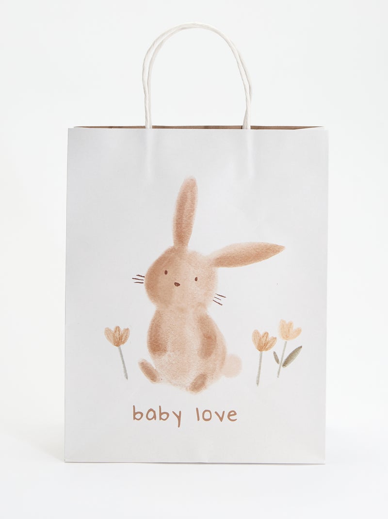 Pochette cadeau Blanc - Kiabi