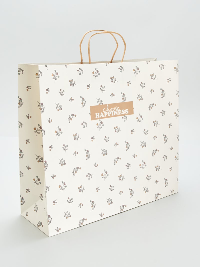 Pochette cadeau Jaune - Kiabi
