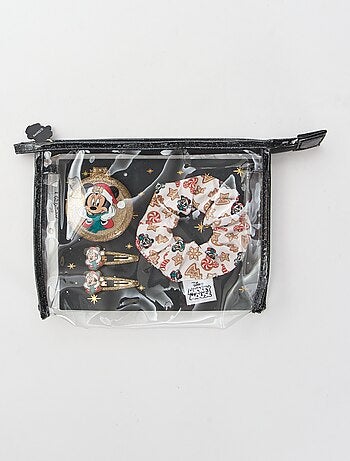 Pochette chouchou + pince cheveux + brosse 'Disney' 'Minnie'