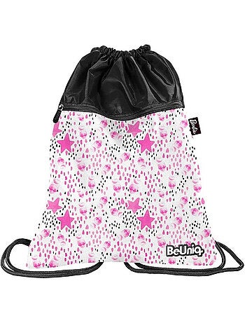 Pochette de piscine à cordon 'Barbie' 45 x 34 cm rose et noire