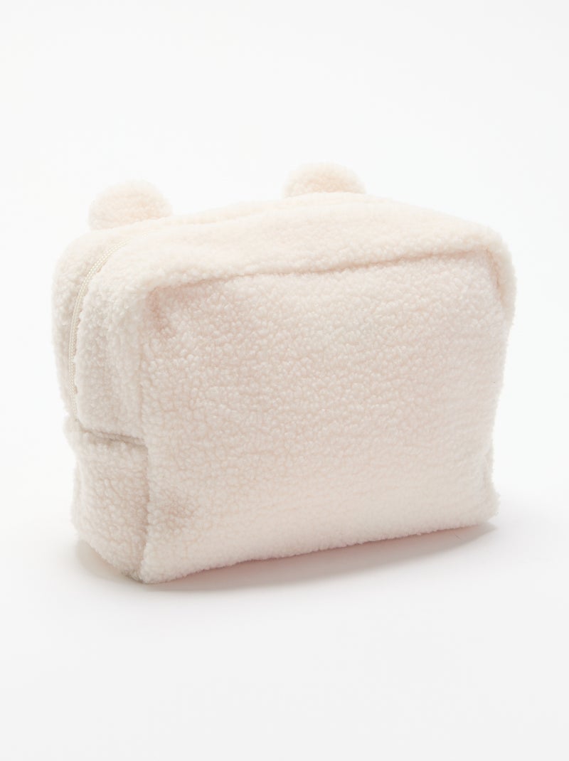 Pochette de rangement moutonnée Beige - Kiabi