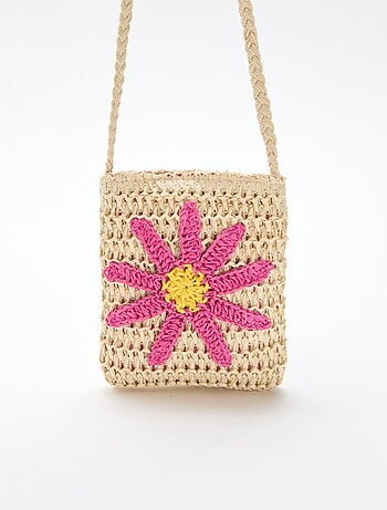 Pochette téléphone tressée