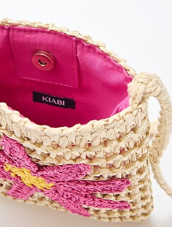 Pochette téléphone tressée