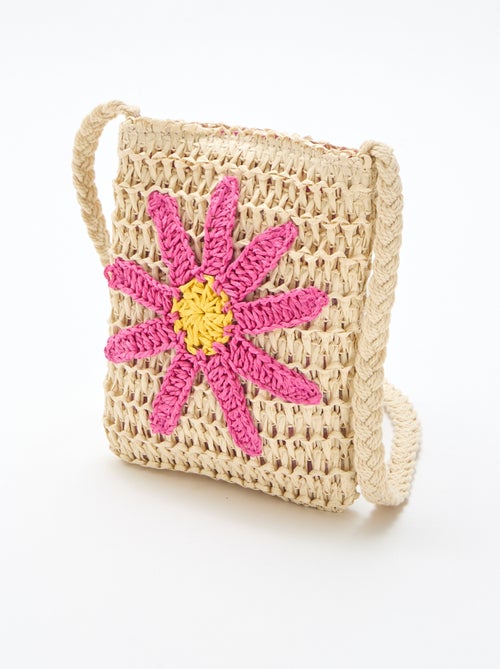 Pochette téléphone tressée - Kiabi