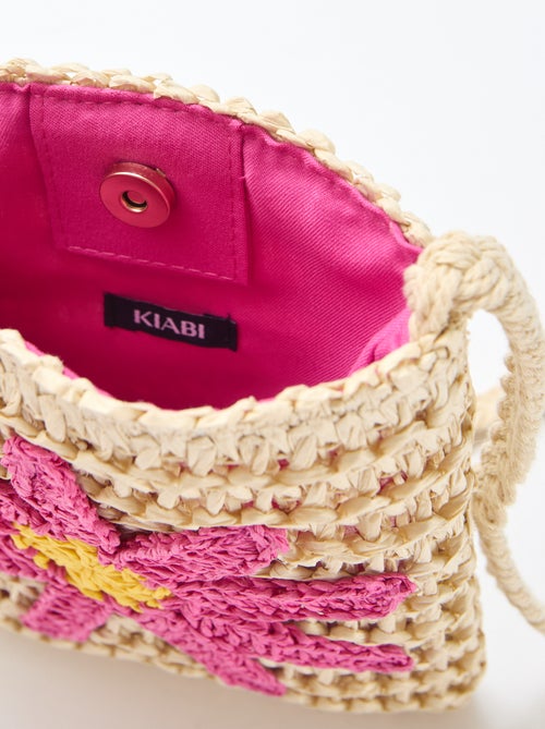 Pochette téléphone tressée - Kiabi
