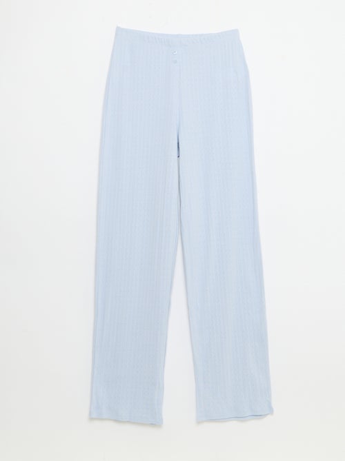 Pointelle tricot broek - Kiabi