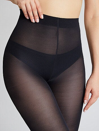 Poka lot de 2 collants unis opaques - rougegorge lingerie