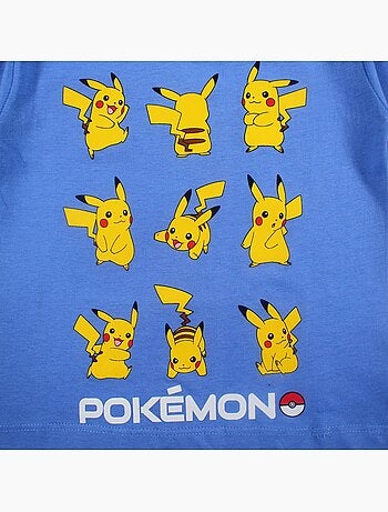 Pokemon - T-shirt manches courtes garçon avec personnage